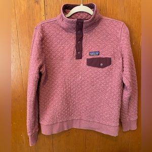 Patagonia Women's Organic Cotton Quilt Snap-T® Pullover - Kiln Pink - Size M
